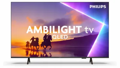 Zdjęcie produktu dla Philips 43PUS8450/12, 109,2 cm (43"), 3840 x 2160 px, 4K Ultra HD, QLED, Wi-Fi, Czarny