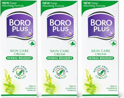 Produktbild von BORO PLUS Skin Care Cream – Herbal Bouquet 3x 25 ml