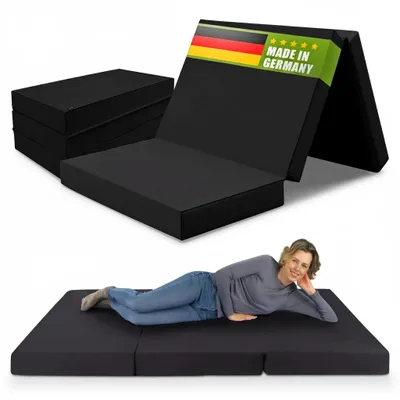 Produktbild von Klappmatratze 130x200x12cm anthrazit TRAVEL Erwachsene Kinder direkt vom Hersteller shogazi ® Manufaktur