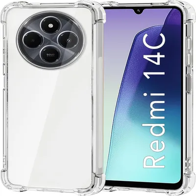Produktbild von Für Xiaomi Redmi 14C Schock TPU Schutzhülle Handy Hülle Case Cover Transparent