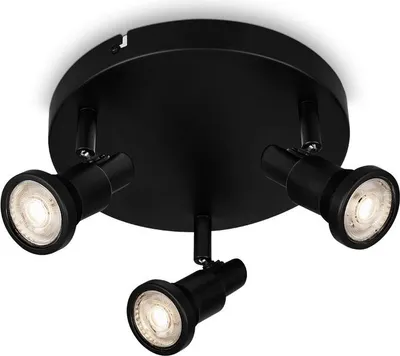 Produktbild von Briloner Leuchten - LED Deckenlampe Badezimmer, verstellbar, LED Deckenleuchte Bad, IP44, warmweiße Lichtfarbe, GU10, Schwarz, 210x106 (DxH)