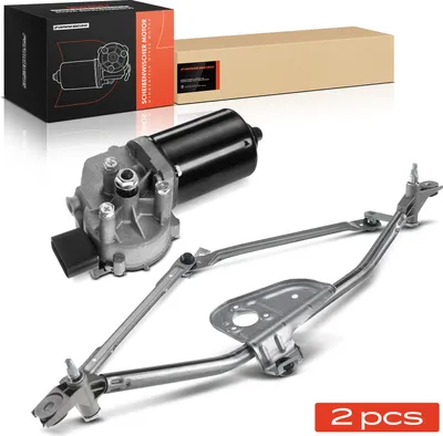 Produktbild von Frankberg 1x Wischermotor Scheibenwischermotor+1x Wischergestänge Vorne für Audi A6 4B2 C5 Allroad 4BH C5