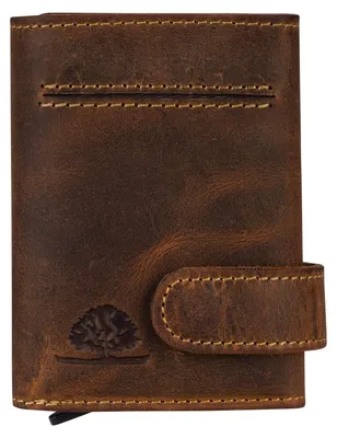 Produktbild von GREENBURRY Kartenetui Vintage Original RFID Card Slider Zip Brown braun