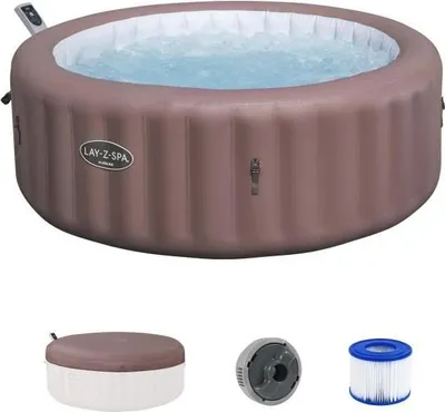 Obrázek produktu pro Nafukovací vířivka BESTWAY Lay-Z-Spa Hawaii, 196 x 71 cm, 4–6 osob, 140 vzduchových trysek, včetně krytu, kartuše, difuzoru