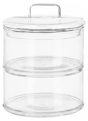 Produktbild von Zweistöckige Bonbonniere aus Glas