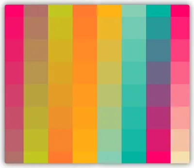 Produktbild von Tulup Glas Herdabdeckplatte Glaskeramikkochfeld-Abdeckung Spritzschutz Glasabdeckplatte Kochplattenabdeckung und Schneidebrett - Einteilig - 60x52 cm Bunte Quadrate