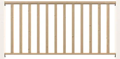 Immagine prodotto di CLARO - Set di riempimento per ringhiera in legno 1,93 mColore abeteFissaggio a pavimento