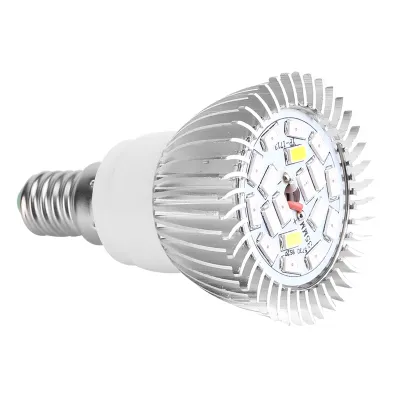 Obrázok produktu pre Plné spektrum 85-265 V 18 W 18 LED rastová lampa pre kvetinové rastliny, hydroponická rastová lampa (E14)