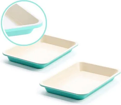 Immagine prodotto di Set di teglie in Vetroceramica 33x23 cm, adatte alle pentole antiaderenti