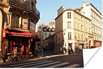 Produktbild von MuchoWow® Poster Das Straßenbild von Paris 120x80 cm - Bilder