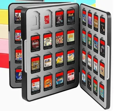 Produktbild von 64 Game Card Case Aufbewahrungsbox für Nintendo Switch Game Cards oder SD Karten