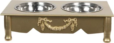 Immagine prodotto di Clayre & Eef culla cane 2x500 ml legno color oro
