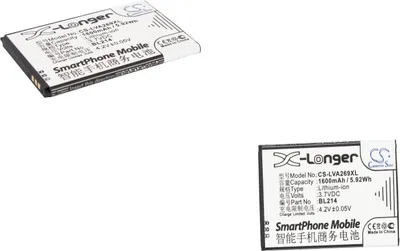 Immagine prodotto di TECHTEK Batteria compatibile con [Lenovo] A208t, A218t, A269, A278T, A305e, A308T, A318T, A365E, A369, A380e, A385E, A66 sostituisce BL203, per BL214