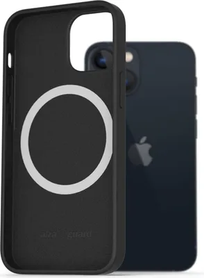 Produktbild von AlzaGuard Silikonhülle Kompatibel mit Magsafe pro iPhone 13 Mini černý