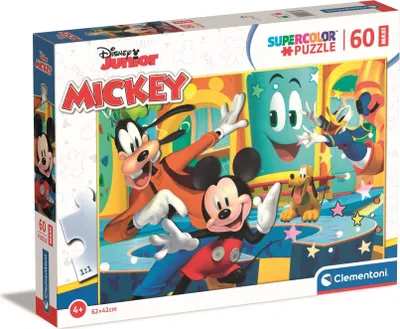 Image de Clementoni puzzle 60 maxi SuperKolor Mickey 26473