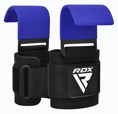 Produktbild von RDX Sports W5 Gel Lifting Hook Straps Mit Grip Blau