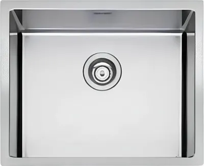 Immagine prodotto di Apell SZ54FSFR, Lavabo da appoggio, Quadrato, Acciaio inox, 1 vasca/lavabo, Quadrato, 530 x 430 mm