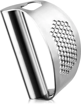 Productafbeelding van Ibenzoa® Ergonomische knoflookpers van 304 roestvrij staal – Dubbele functie met kurkentrekker, vaatwasmachinebestendig en met ophangoog