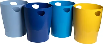 Produktbild von Exacompta 8x Papierkorb Ecobin, Bee Blue - Farben sortiert - 45302D