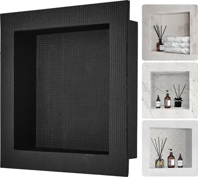 Zdjęcie produktu dla Wnęka prysznicowa Półka wnękowa łazienkowa pod prysznic 30x30cm