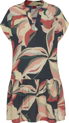 Produktbild von s.Oliver Blusenkleid marine-koralle bedruckt Größe 40