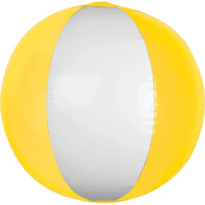 Produktbild von Strandball / Wasserball / Farbe: weiß-transparent gelb