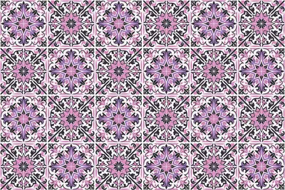 Produktbild von Fliesenaufkleber 15x15 cm – 24 Stück – Selbstklebend – Wasserfest – Pflegeleicht – Hitzebeständig – Für Küche & Bad – Blumenornamente online
