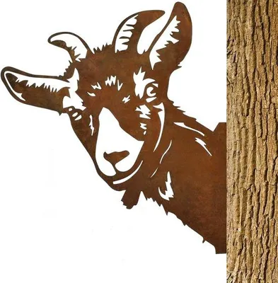 Produktbild von Gartenzoo-Weidebild - Gartendekoration - Einzelstück - Metall - 30 x 28 cm
