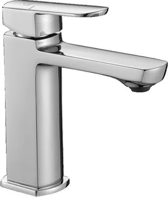 Produktbild von Design Waschtischarmatur chrom  stehend mit Stöpsel