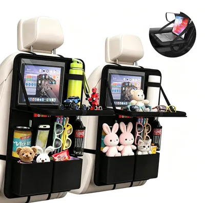 Immagine prodotto di Set di 2 organizer per auto con tavolino pieghevole