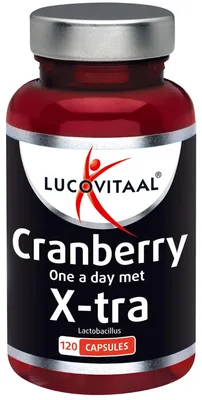 Productafbeelding van Lucovitaal Cranberry met X-tra Lactobacillus 120 capsules