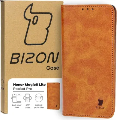 Produktbild von Bizon Case Pocket Pro Honor Magic6 Lite braun