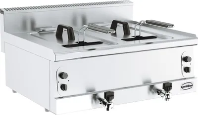 Produktbild von Gastro Fritteuse mit 2x 8 Liter - Tischgerät, 800 x 600 mm, Gas