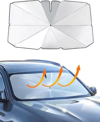Produktbild von Famanu Sonnenschutzschirm für Autos - UV- und Hitzeschutz
