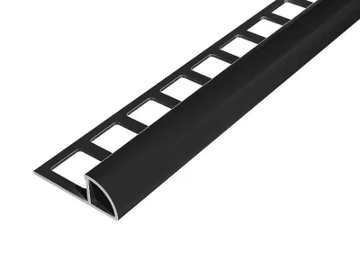 Obrázek produktu pro SP14/4 ukončovací lišta C ACARA, PREMIUM, hliník RAL9005, 12,5 mm, 2,5 m