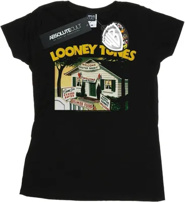 Image de T-shirt Looney Tunes « Welcome » pour femmes BI27639 (S) (noir)