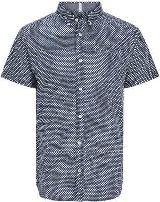 Produktbild von Jack & Jones Jack Print Kurzarmhemd Blau S Mann Blau S