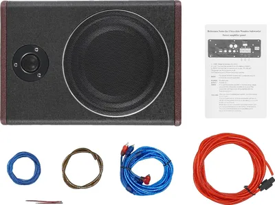 Obrázek produktu pro Subwoofer do auta, ultratenký design, výkonný zvukový výstup, 8"