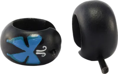 Produktbild von Holzohrstecker mit Schmetterling in blau