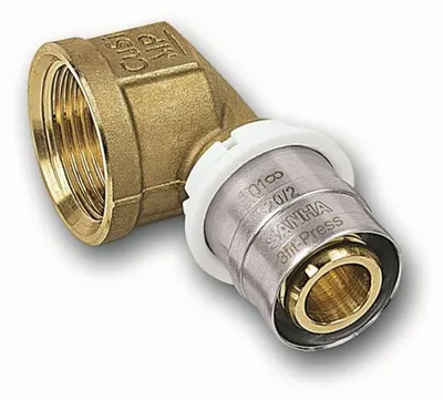 Produktbild von Aluverbund Pressfitting SANHA bleifrei Übergangswinkel Innengewinde 16 x 2 - 1/2' Multikontur DVGW