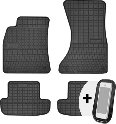 Image de Tapis de sol en caoutchouc pour voiture Tapis de sol pour voiture Set de 4 pièces - adapté à l'Audi A5 I 2007-2016