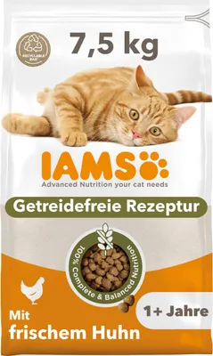 Productafbeelding van IAMS droogvoer, glutenvrij met kip, voor katten vanaf 1 jaar, 7,5 kg