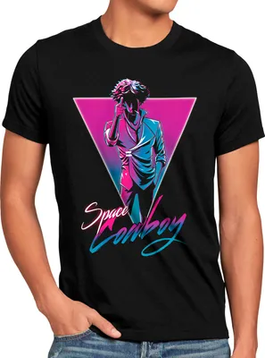 Produktbild von style3 Bebop Neon Herren T-Shirt cowboy anime manga swordfish