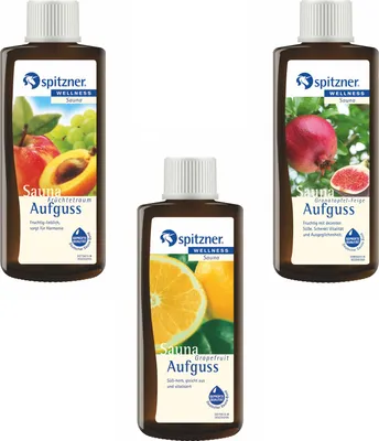 Produktbild von Spitzner Saunaaufguss Vorteilspack Früchtetraum Grapefruit Granatapfel je 190ml