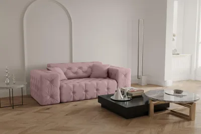 Produktbild von Sofa Designersofa CHANTAL 2-Sitzer in Stoff Opera Velvet Pink