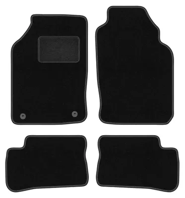 Productafbeelding van Velours automatten voor Nissan 100NX 1990-1995 (coupé) – 4-delig, zwart, op maat – Wielganizator LUX