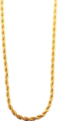 Produktbild von Akzent Kordelkette, Edelstahl, goldfarben, Stärke 3mm