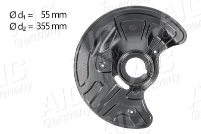 Produktbild von AIC Spritzblech Bremsscheibe passend für MERCEDES-BENZ E-Klasse Limousine (W211) Vorne Links 55194 Ankerblech