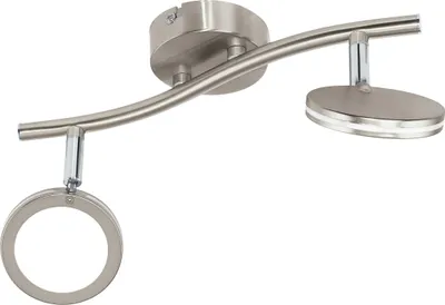 Produktbild von EGLO LED Deckenlampe Karystos, Deckenstrahler, Stahl in nickel-matt, chrom, Kunststoff in weiss warmweiß