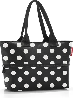 Immagine prodotto di reisenthel shopper e1, Einkaufstasche, Tragetasche, Tasche, Dots White, 12 L, RJ7073